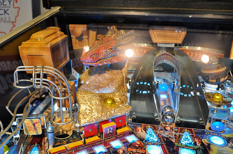 EAG International 2015- Jersey Jack Hobbit Pinball Machine Play Field Smaug