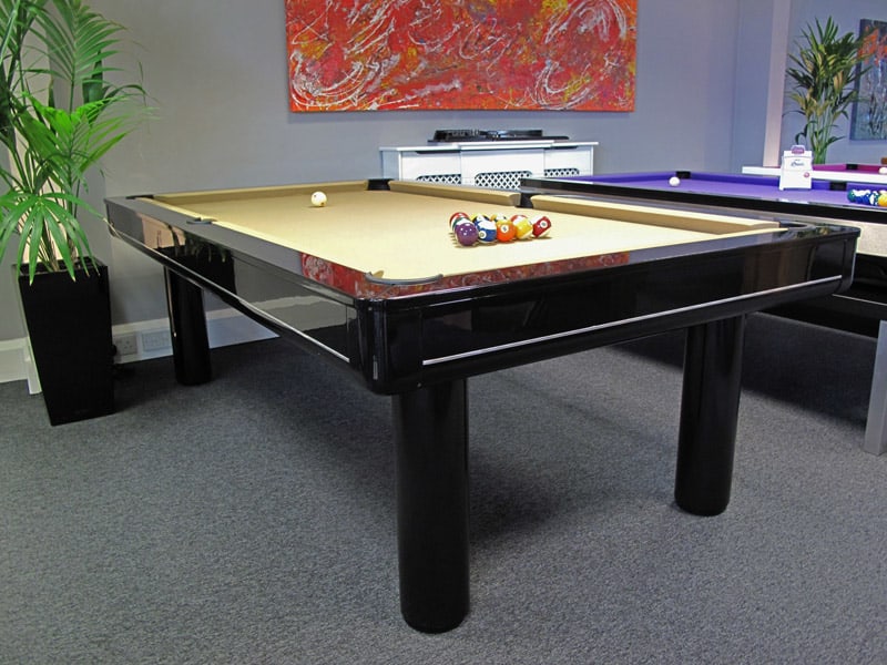 Longoni Elegant Black Pool Table Luxury Pool Table