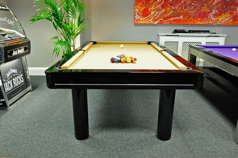 Longoni Elegant Black Pool Table Luxury Pool Table