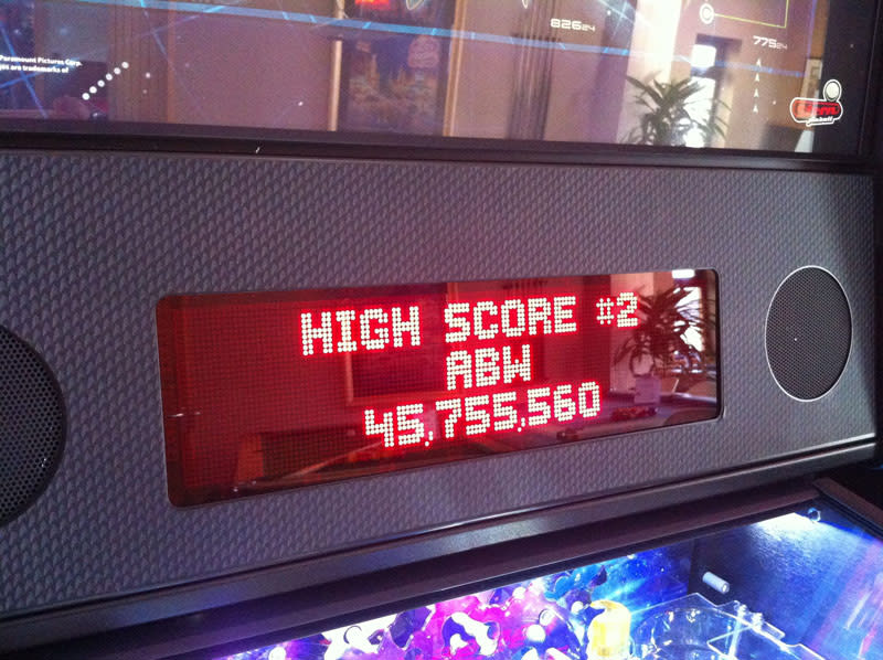Stern Star Trek Pro Pinball Machine Code - High Score No.2