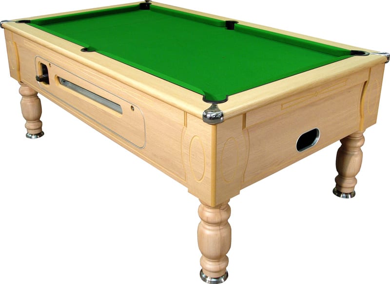 Optima Pool Table in Light Oak