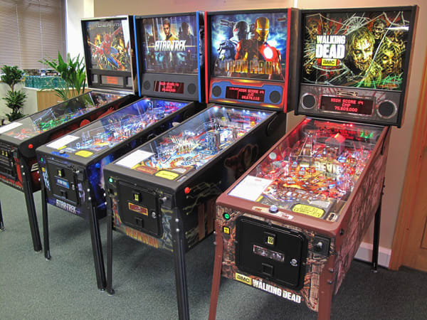 New Pinball Machines on Display at Home Leisure Direct Showroom