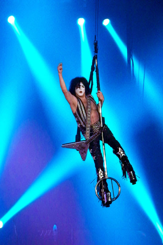 Paul Stanley Flying