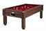 Emirates Pool Table: Dark Walnut - Cherry Red cloth