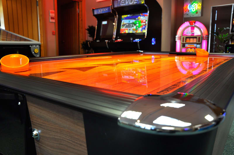 Sam Leisure Super Strike Air Hockey Table - Low View