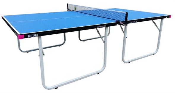 Butterfly Compact Indoor 19 Table Tennis Table - Blue