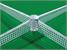 1300535GR Butterfly R2000 Polymer Concrete Outdoor Table Tennis Table - Green - Net Centre