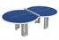 1300538BL Butterfly Figure Eight Polymer Concrete Outdoor Table Tennis Table - Blue