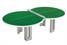 1300538GR Butterfly Figure Eight Polymer Concrete Outdoor Table Tennis Table - Green