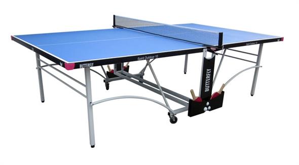 Butterfly Spirit Outdoor 10 Table Tennis Table - Blue