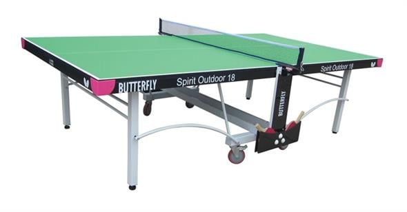 Butterfly Spirit Outdoor 18 Table Tennis Table - Green