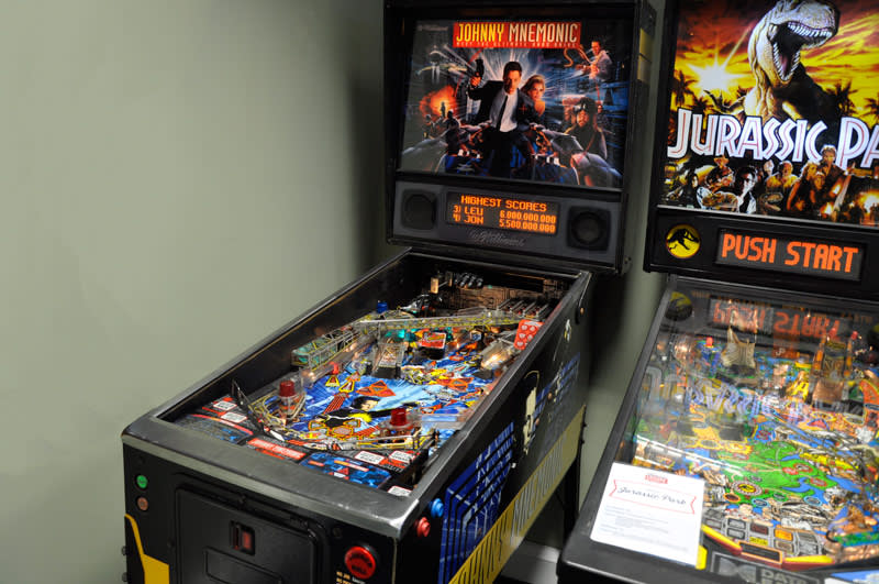 Johnny Mnemonic Pinball Machine - in Showroom