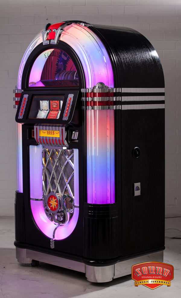 Sound Leisure 1015 Jukebox Black Ash - Side View