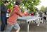 Cornilleau Park Table Tennis Table in Play