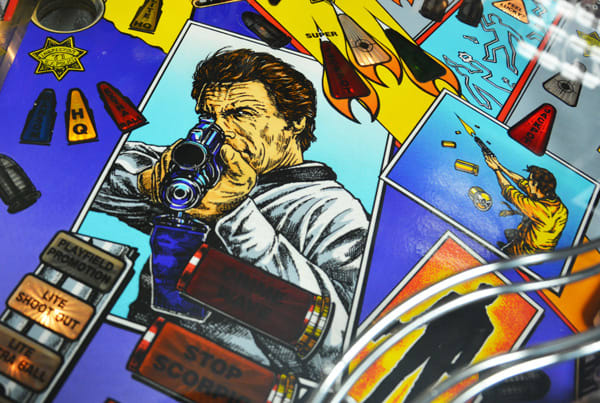 Dirty Harry Pinball Machine - Playfield Close-up