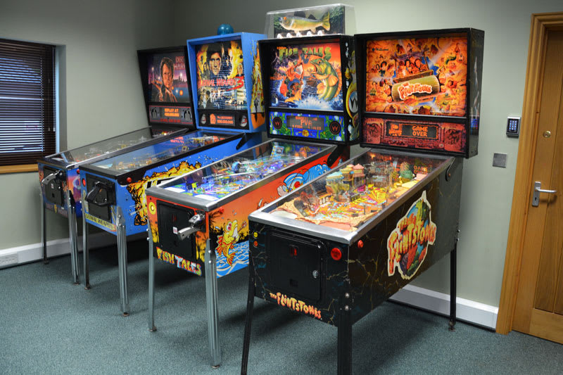 The Flintstones Pinball Machine - in Showroom