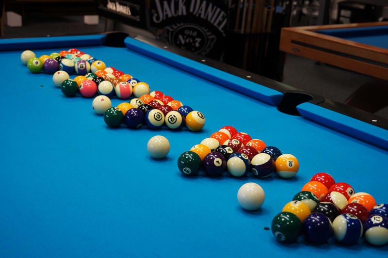 Blue & Yellow Standard 2" Pool Balls Pub Grade 16 Piece with 1 7/8" Cue Ball 