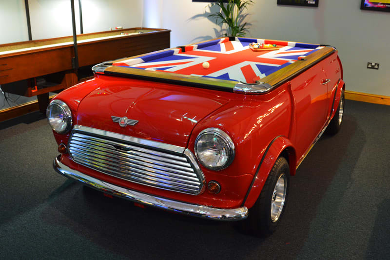 Mini Cooper Pool Table - in Showroom