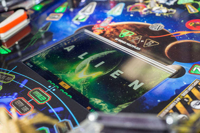 Alien Pinball Machine - Playfield Screen