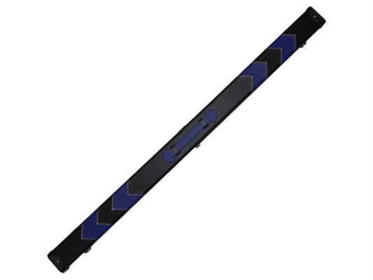 3/4 Black/Blue Arrow Leatherette Case