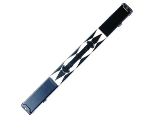 2 Piece Black/White Diamond Leatherette Case