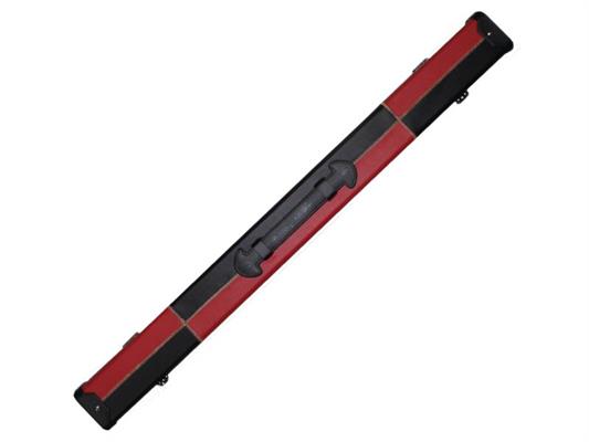 2 Piece Black/Red Leatherette Case