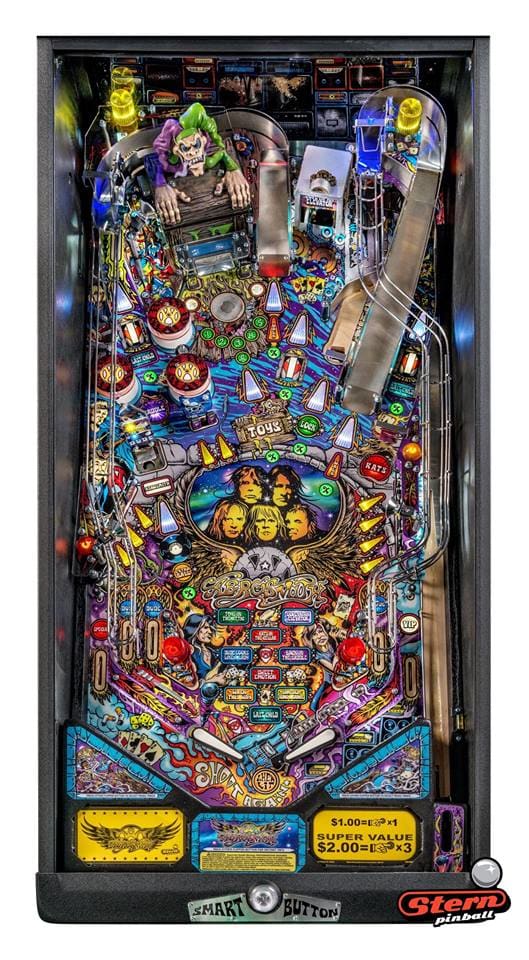 Aerosmith Pro Pinball Machine - Playfield Plan