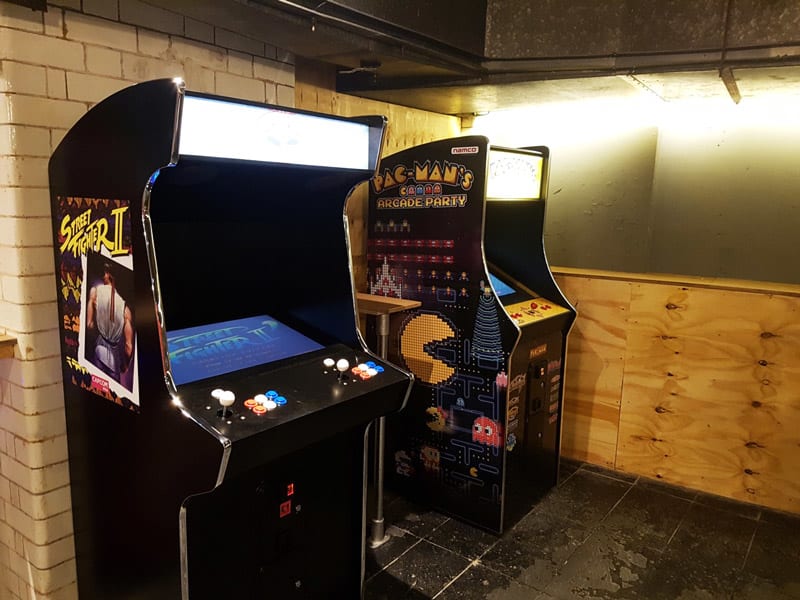 Kongs Cardiff - Vintage Pac Man and Street Fighter Two Arcade Machines