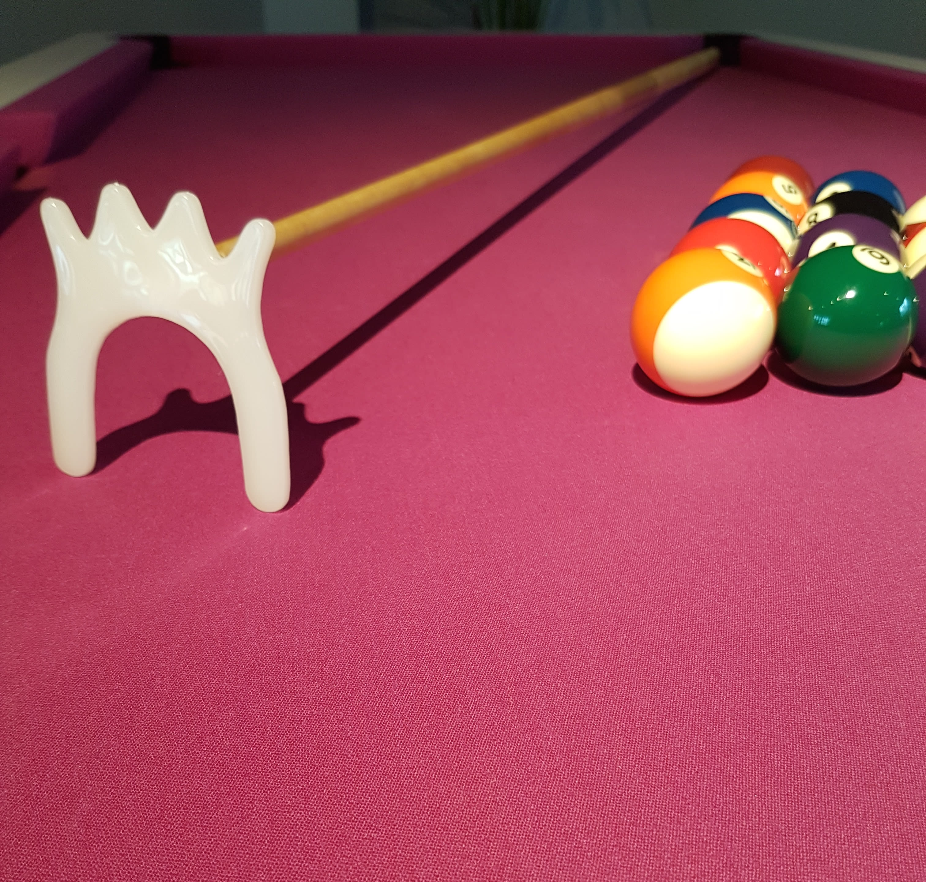 HEAD FOR SNOOKER OR POOL CUES WHITE NYLON CUE REST HIGH SPIDER LOW 