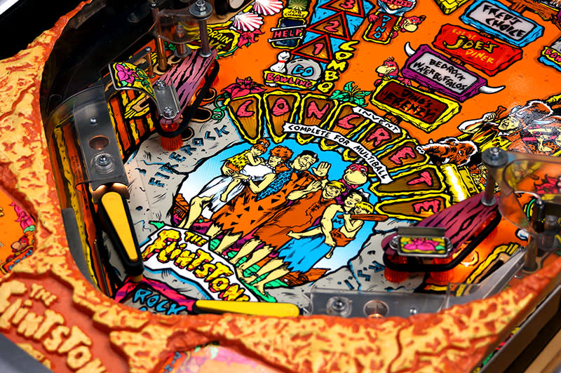 https://premiumpinballs.com/product/buy-flintstones-pinball-machine-online/ The Flintstones Pinball Machine - Flippers