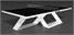 Venom Viper Laminate Table Tennis Table - Asymmetric Legs - Grey Background