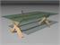 Venom Cobra Glass Table Tennis Table - Grey Background