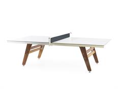 RS Barcelona Stationary Table Tennis Table - White