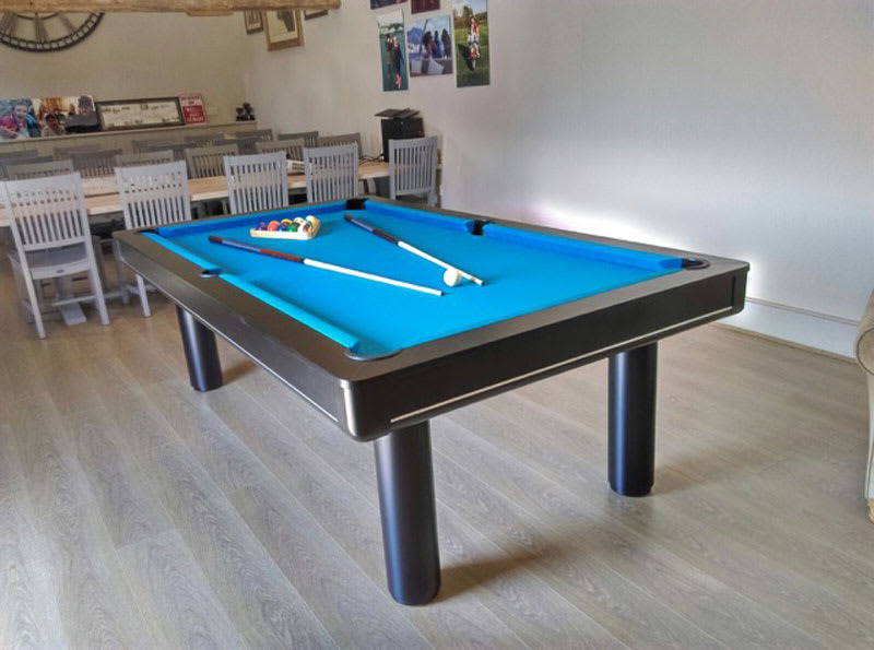 Longoni Elegant Black Pool Table Luxury Pool Table