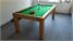 Billards Montfort Lewis Pool Table Customer Installation - Natural Oak