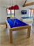 Billards Montfort Lewis Pool Table Customer Installation - Oiled Oak