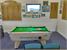 Supreme Winner Pool Table in Oak Finish and Purple Cloth - Installation Picture