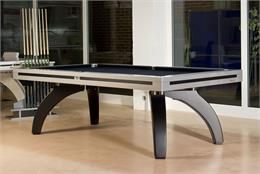 Etrusco P40 Pool Table: Silver and Carbon Fibre - 7ft, 8ft, 9ft, 10ft, 12ft