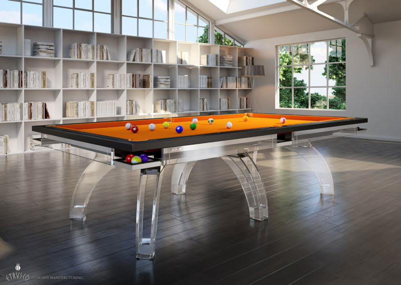 Lucite Art Deco Pool Table Art Deco Style Pool Table Design Ideas