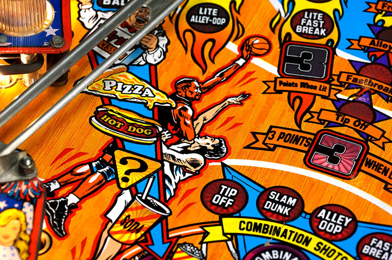 NBA Fastbreak Pinball Machine - Playfield Artwork
