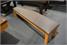 Signature Upholstered Pool Table Storage Bench - Oak - Top View