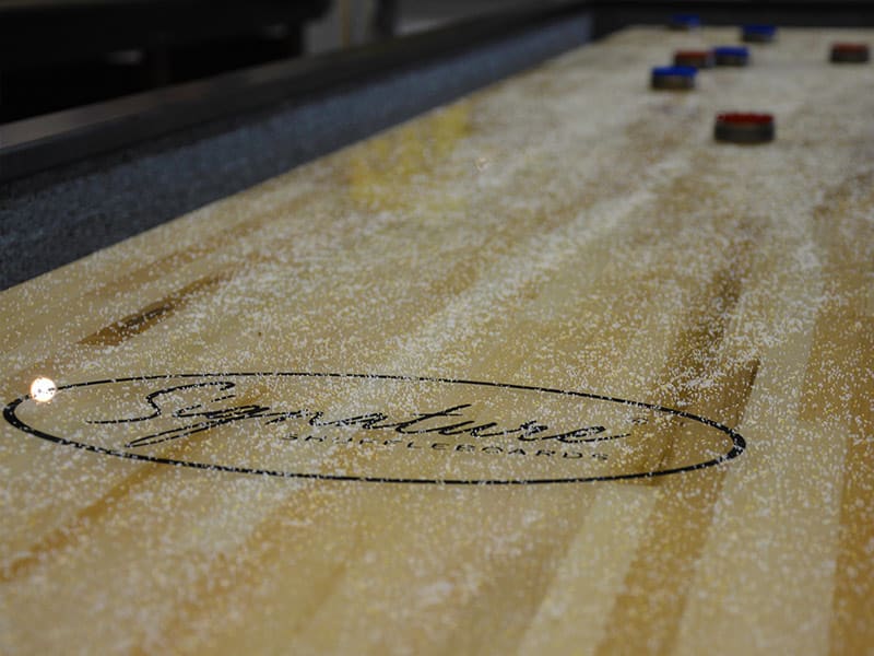 Signature Marlowe Shuffleboard -  Playfield Close-Up