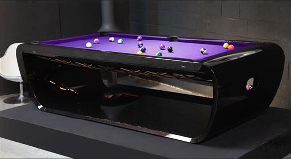 Toulet Blacklight Luxury Pool Tables - Black