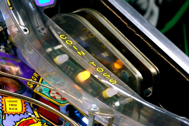 World Cup Soccer Pinball Machine - Coin Toss Skill Shot