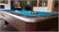 Rasson Challenger (Weathered Brown) American Pool Table - Low Angle