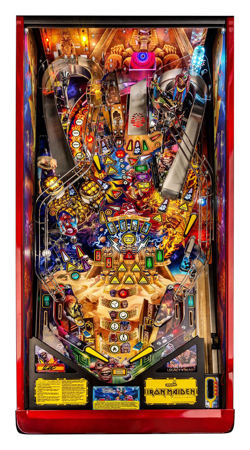 Iron Maiden LE Pinball Machine - Playfield Plan