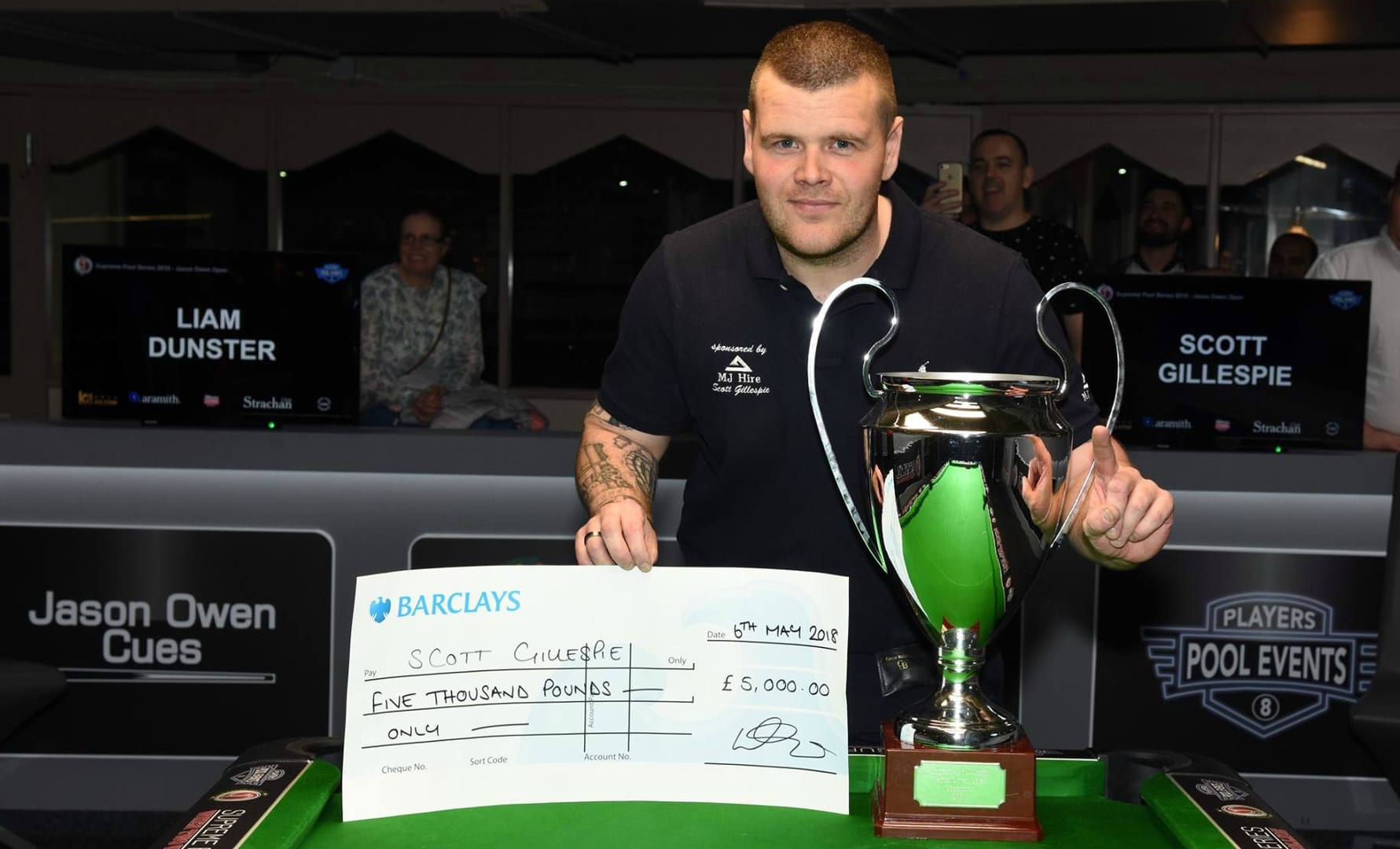 Supreme Pool Series - Winner Scott Gillespie