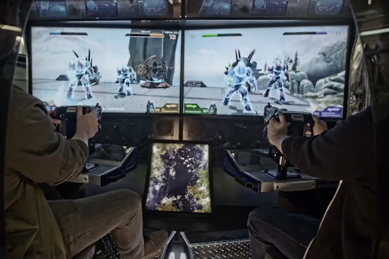 Halo: Fireteam Raven Arcade Machine Controls