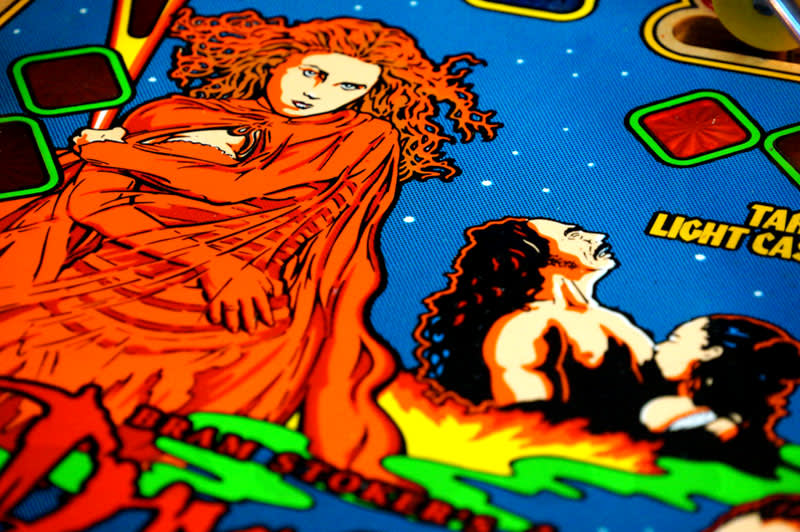 Bram Stoker's Dracula Pinball Machine - Playfield Artwork