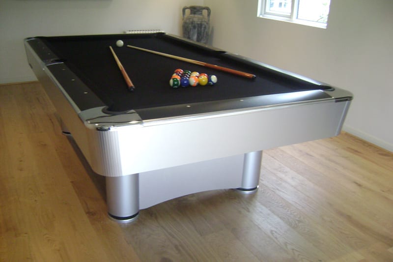 Longoni Las Vegas Silver Pool Table 8ft, 9ft Free Delivery Longoni
